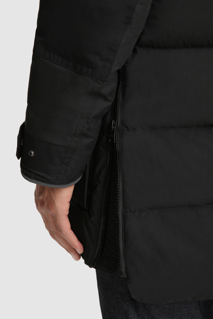Teton Padded Parka in Ripstop Cotton Black photo 6 | Woolrich