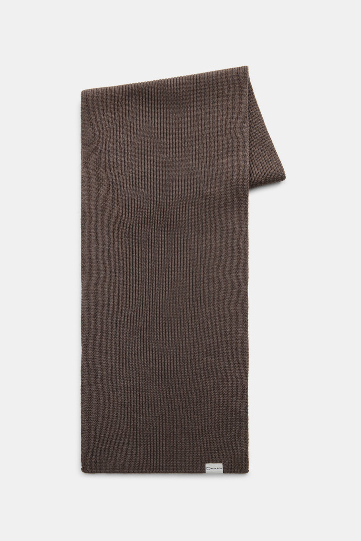 Ribbed virgin wool Scarf