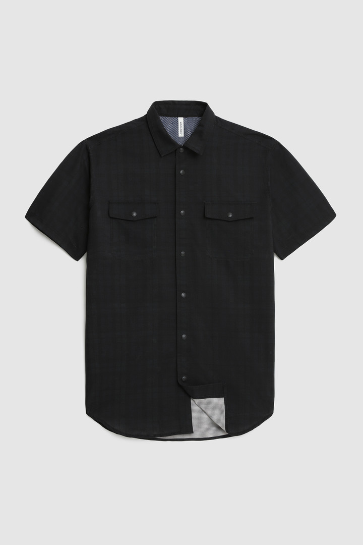 Half-sleeve Cool Mesh shirt with Blackwatch pattern