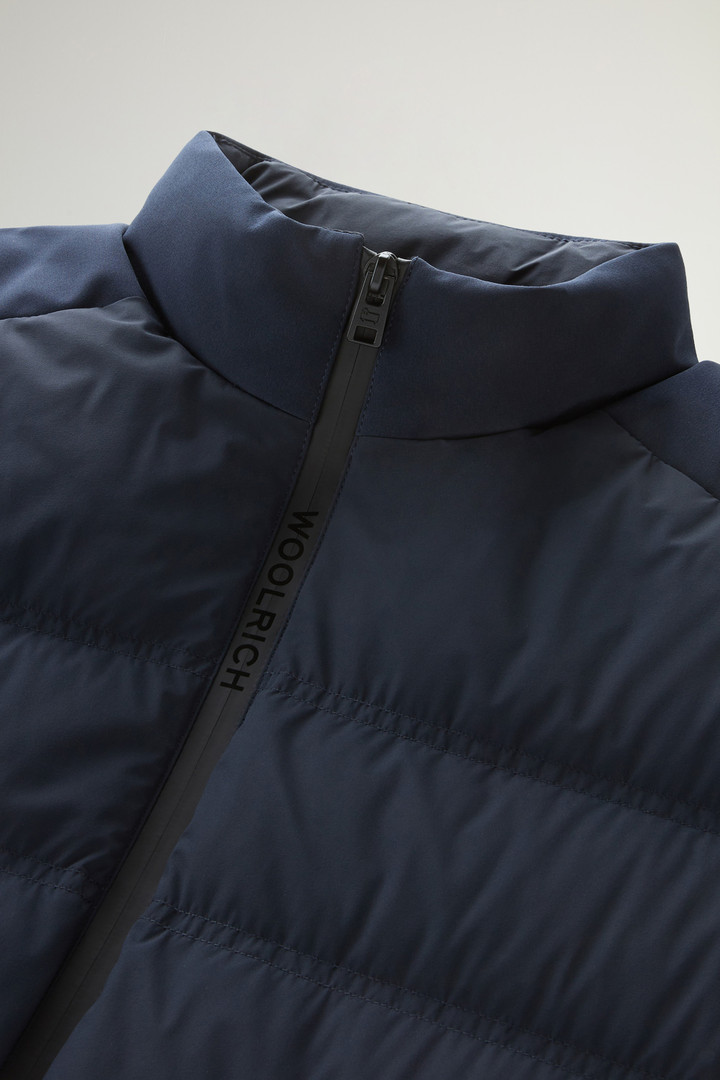 Bering Down Jacket in Stretch Nylon Blue photo 7 | Woolrich