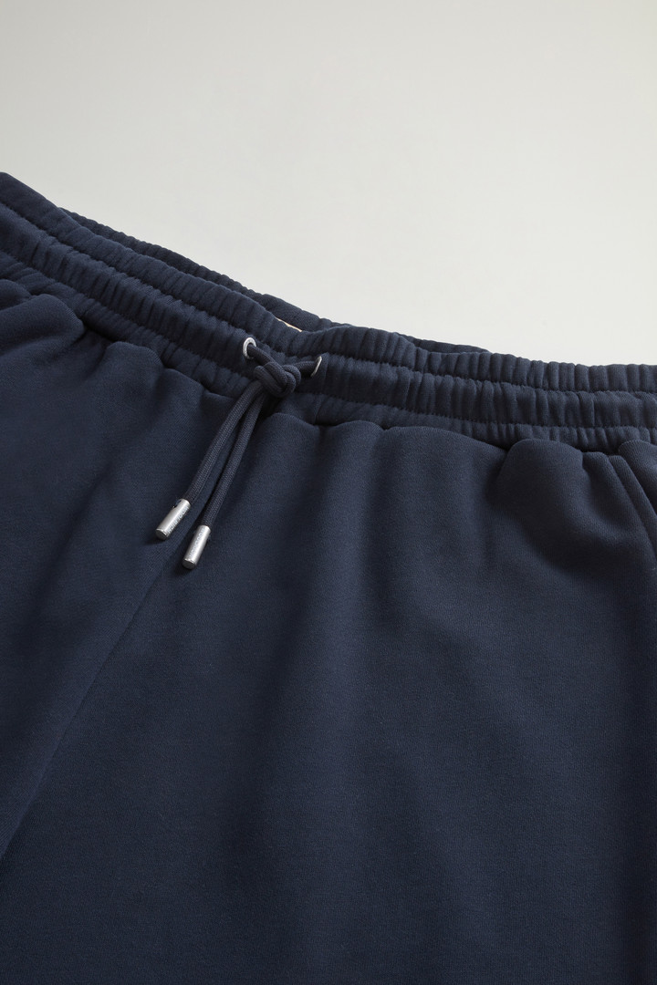 Pure Cotton Fleece Pants Blue photo 5 | Woolrich