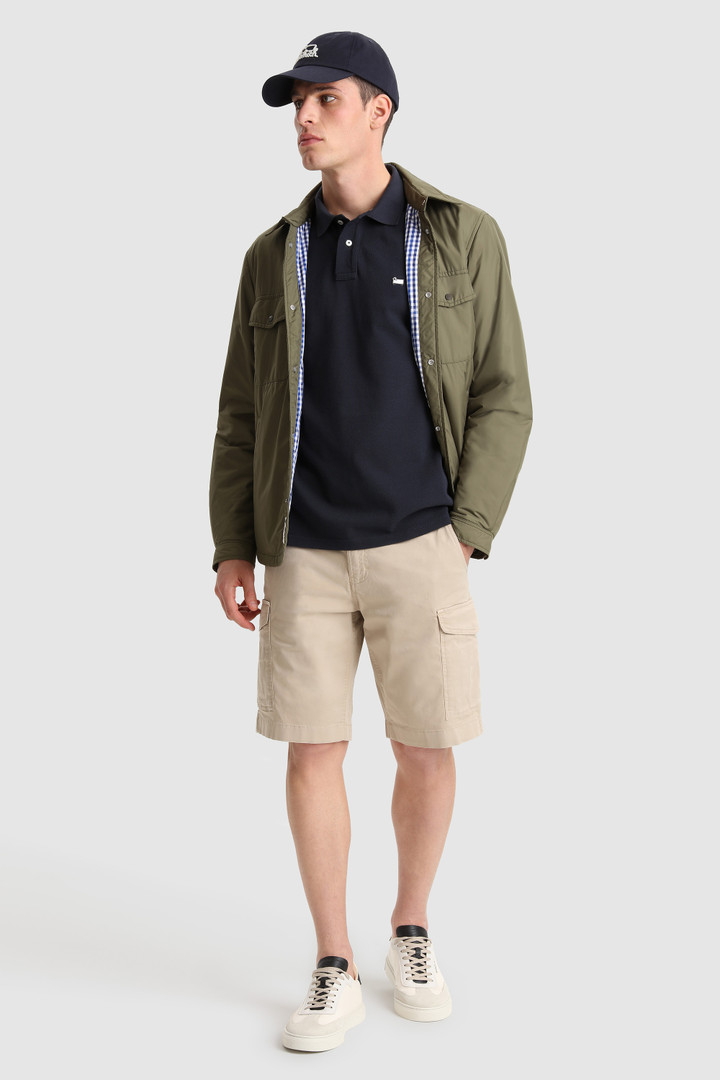 Klassisches amerikanisches Poloshirt aus Baumwolle Blau photo 2 | Woolrich