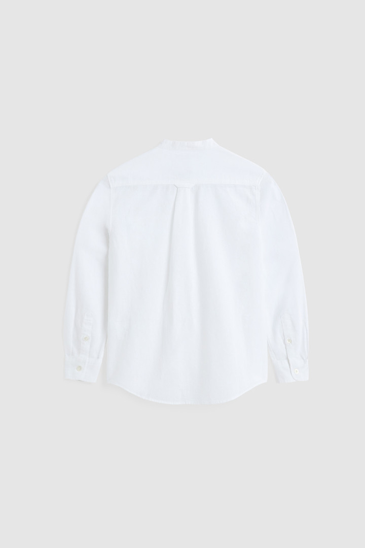 Camisa de mezcla de lino de niño blanco photo 2 | Woolrich