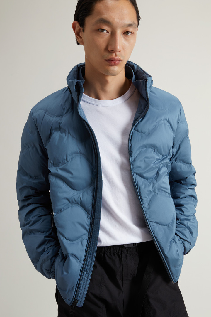 Lightweight Down Jacket in Microfiber with Onion Quilting Blue photo 4 | Woolrich