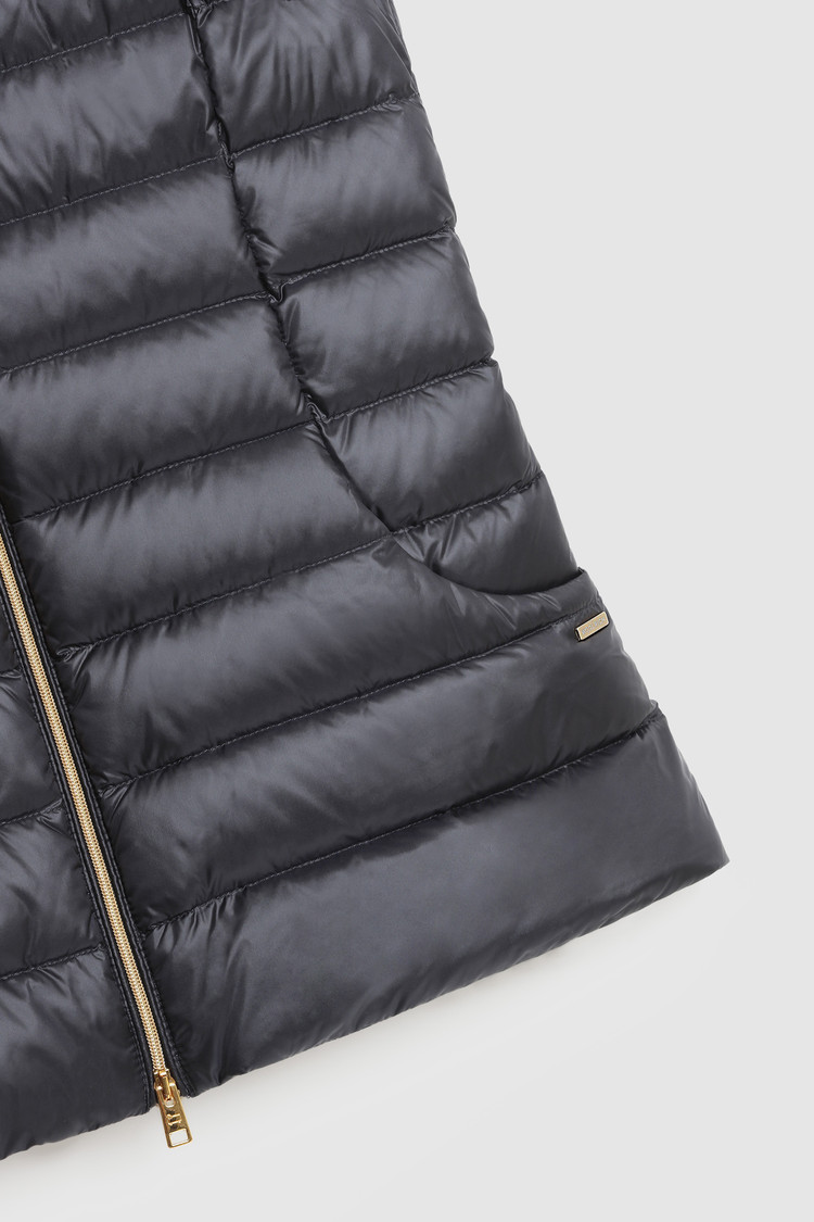 Chaleco Abbie acolchado en nylon brillante