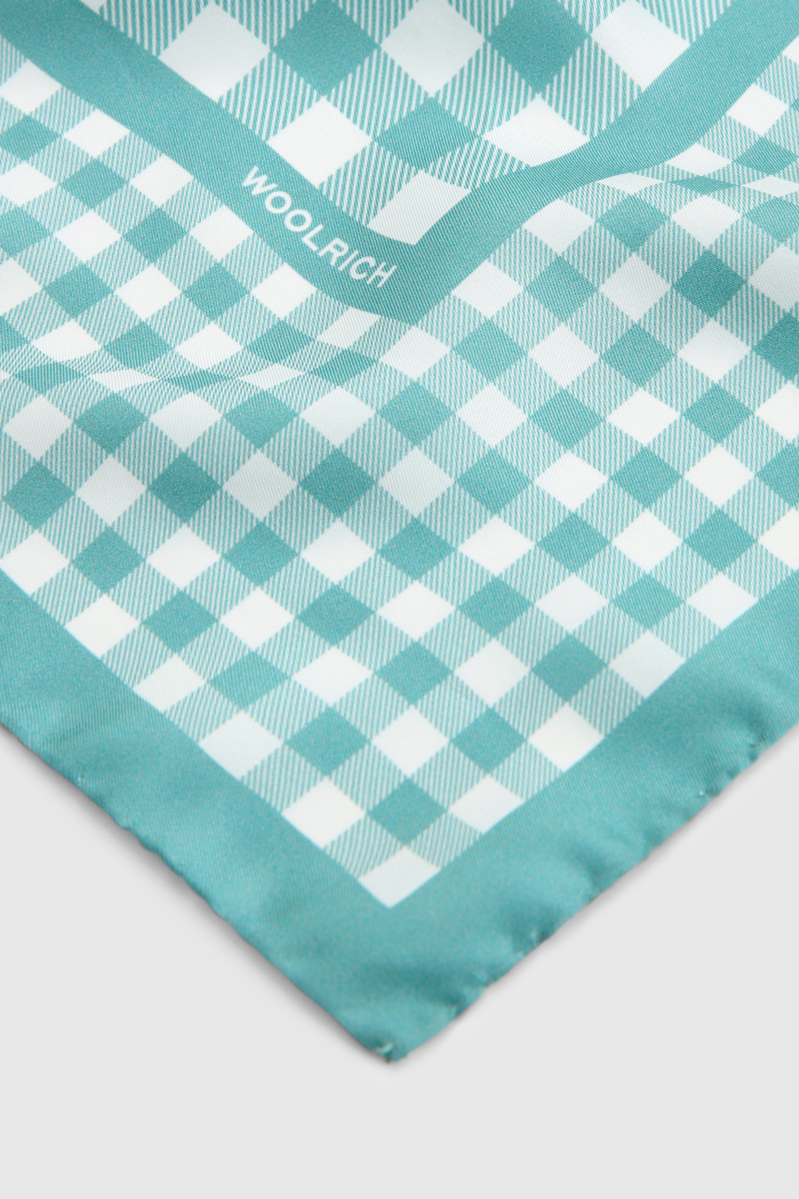 Foulard en soie vichy vert photo 3 | Woolrich