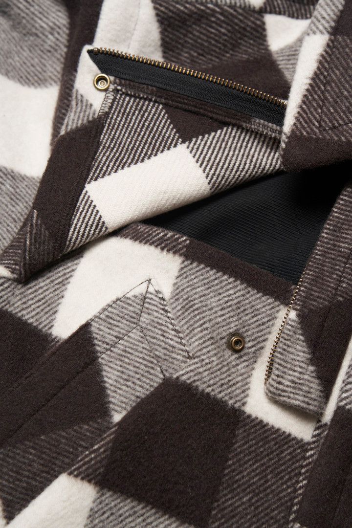 WOOL CHECK CRUISER JACKET Noir photo 9 | Woolrich