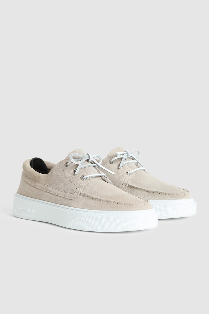 Suede Boat Shoes Beige photo 2 | Woolrich