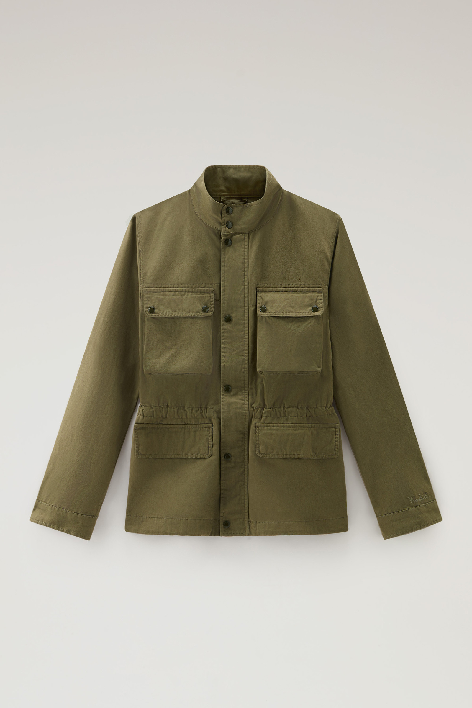 Field Jacket in Cotton-Linen Blend - Men - Green