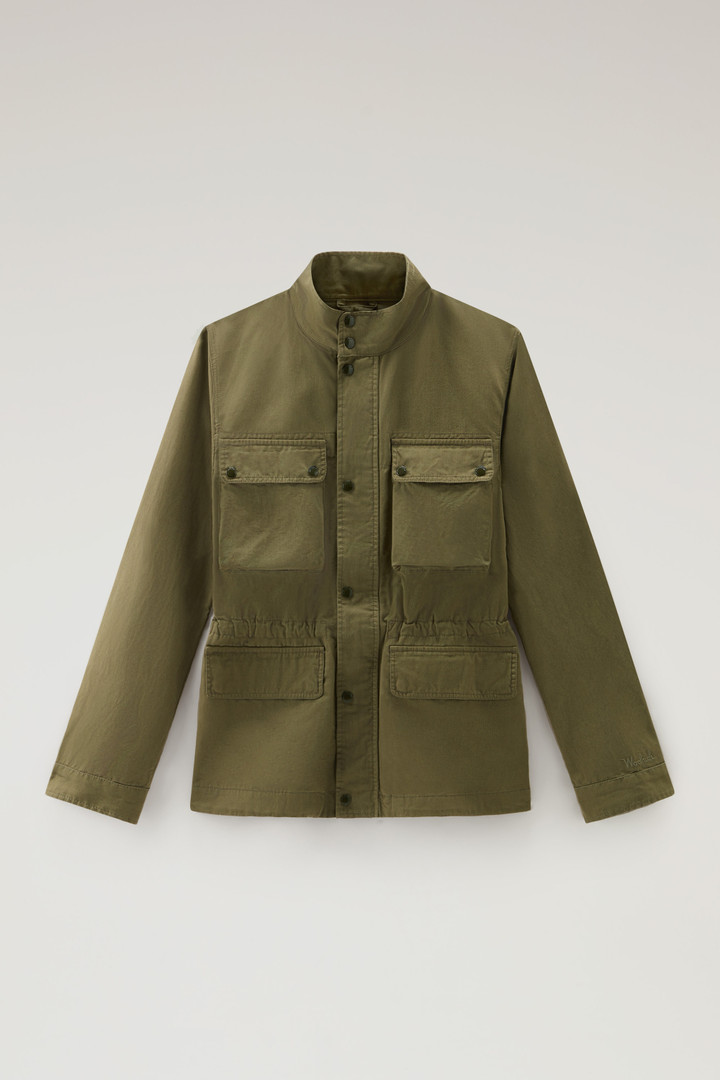 Field Jacket in Cotton-Linen Blend Green photo 5 | Woolrich