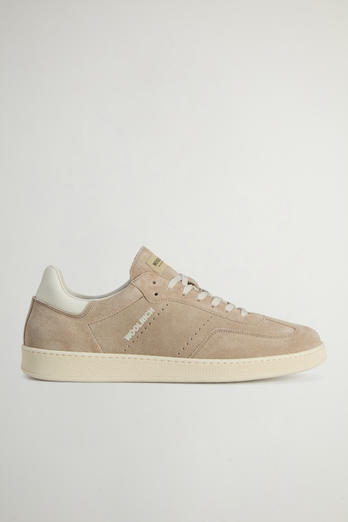 Swing Court Suede Sneakers Beige | Woolrich