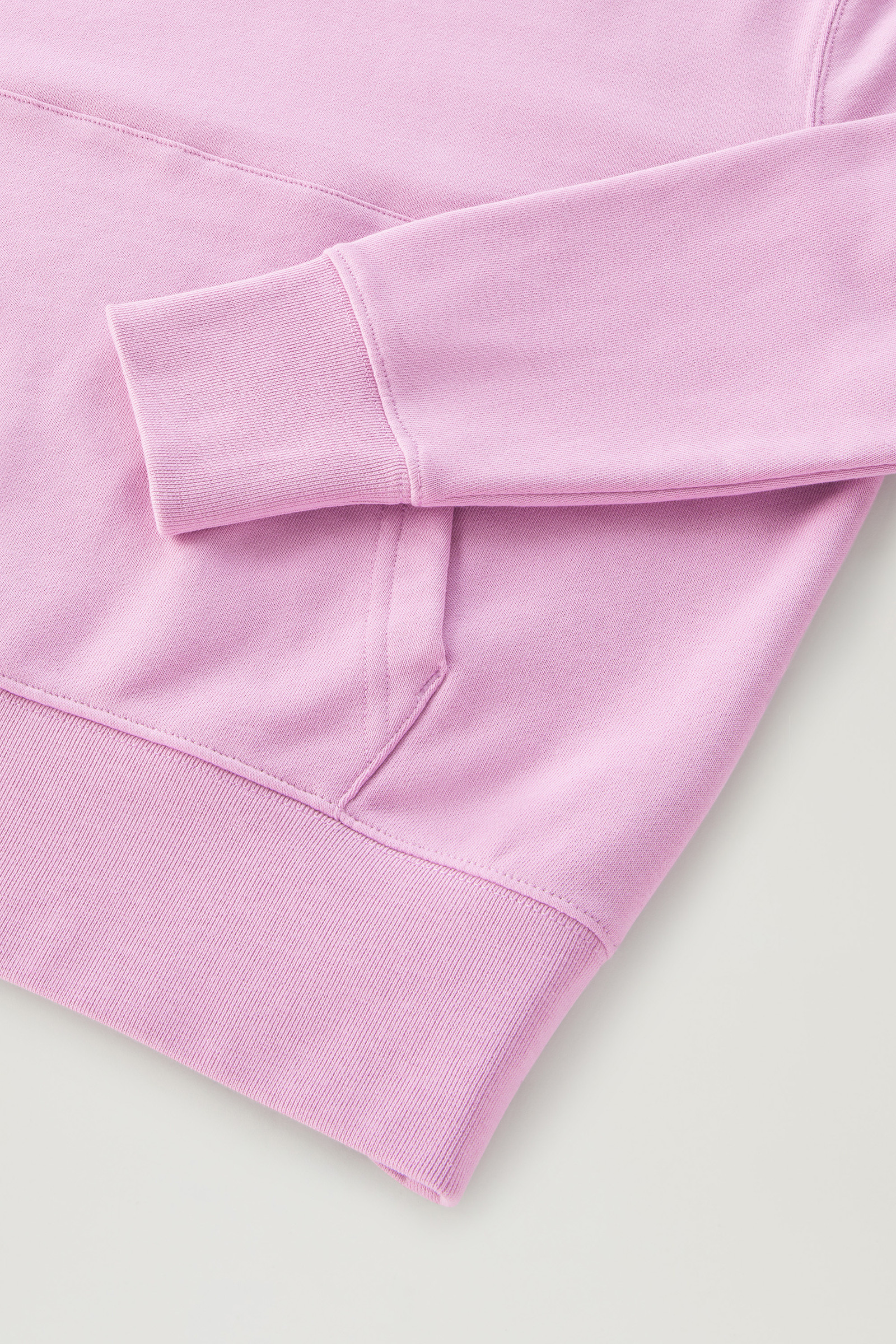 Kapuzenpullover aus reiner Baumwolle mit aufgesticktem Logo rosa photo 7 | Woolrich
