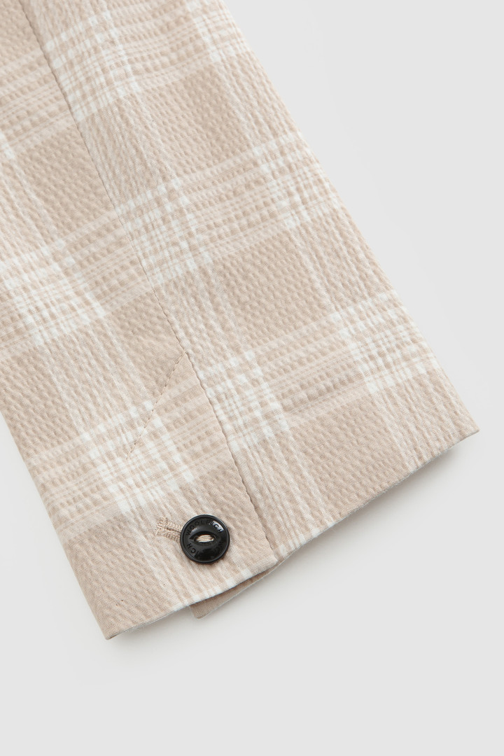 Blazer en coton seersucker beige photo 6 | Woolrich