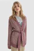 Cotton Linen Cardigan with Contrasting Details