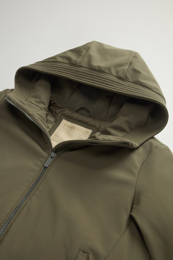 Short Firth Parka in Tech Softshell Green photo 6 | Woolrich