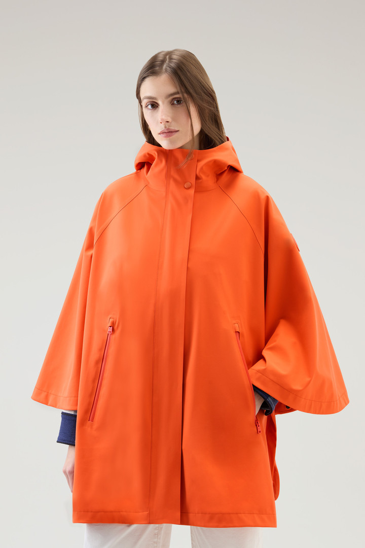 High Tech Hooded Nylon Puffer Jacket Orange photo 1 | Woolrich