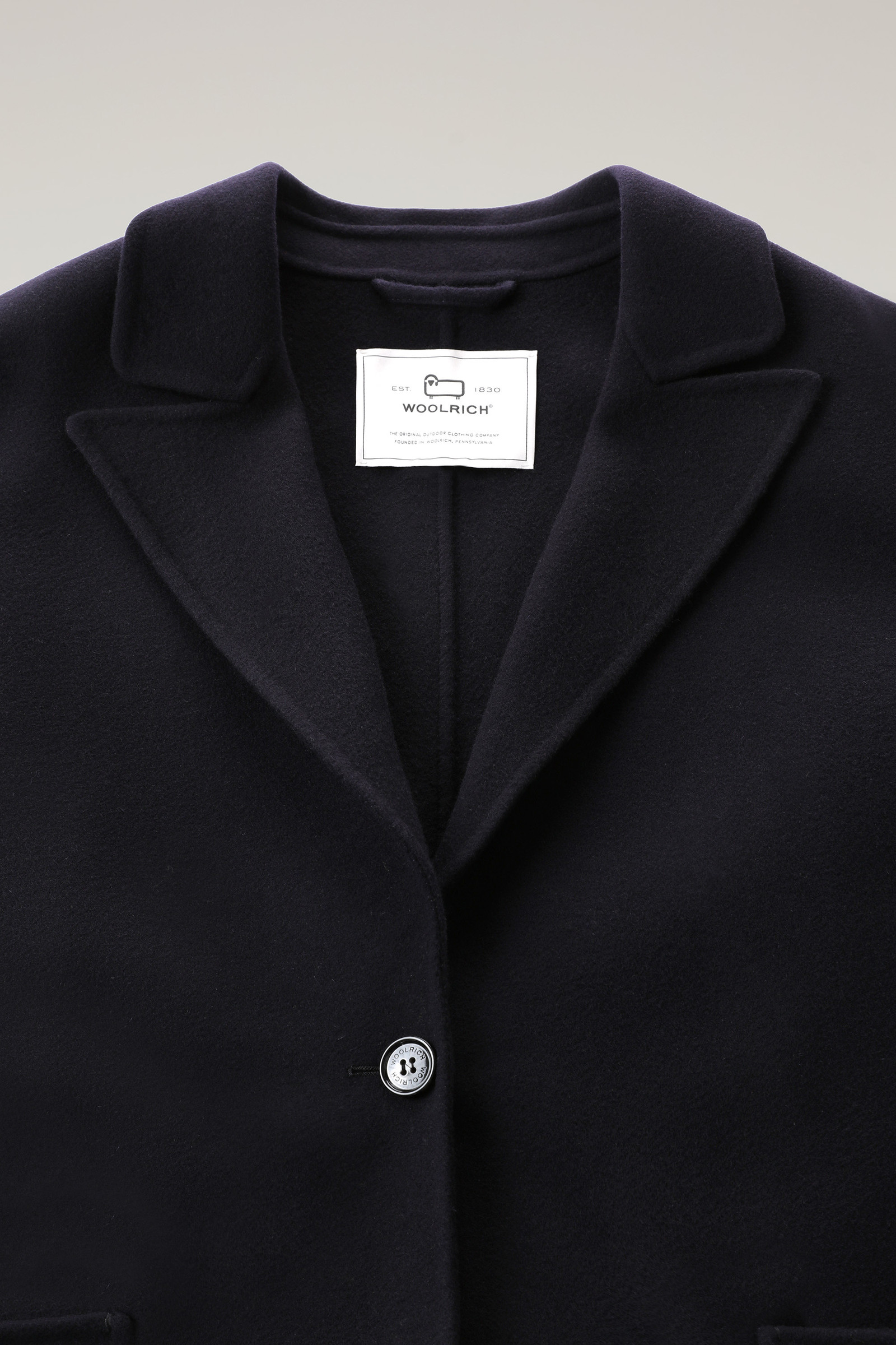 Abrigo de lana virgen Manteco azul photo 6 | Woolrich