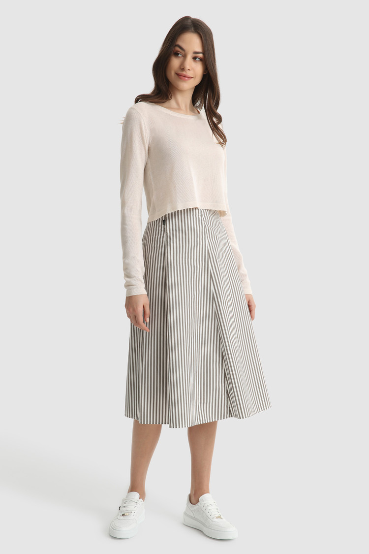 Patterned cotton skirt