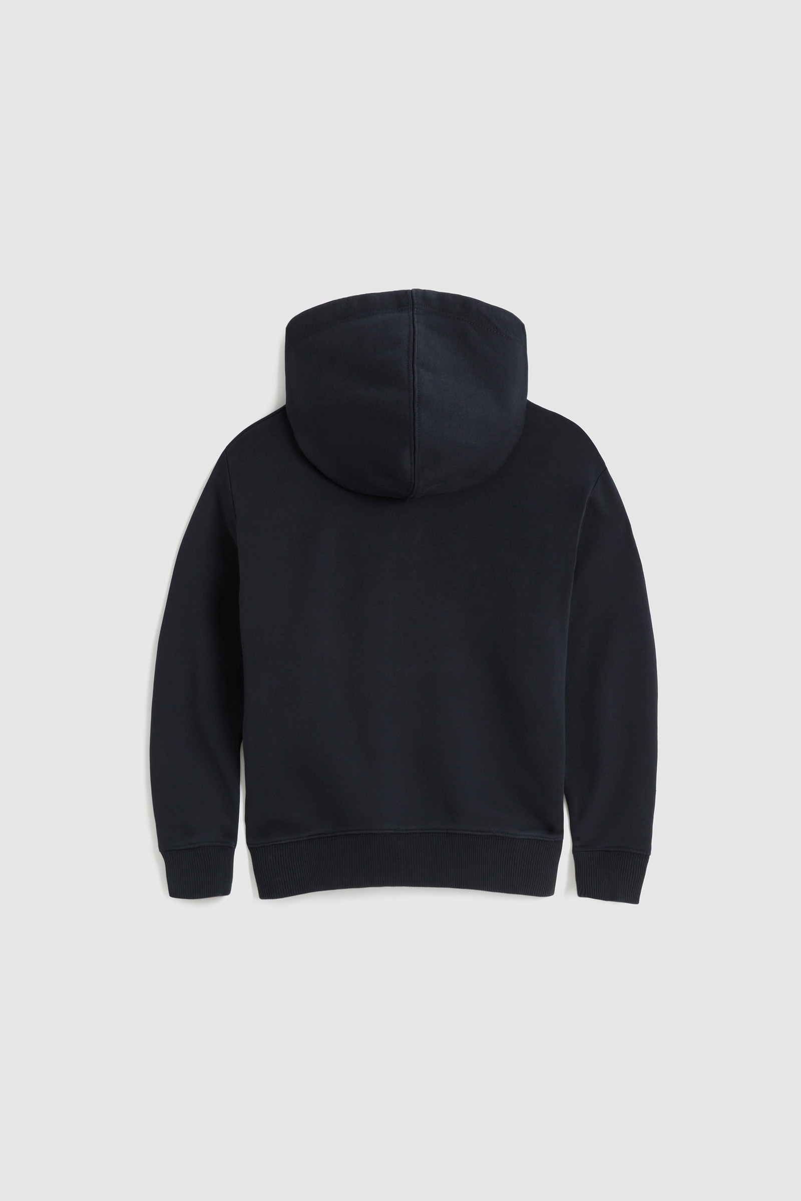 Boy's Hoodie with Embroidered Logo Blue photo 2 | Woolrich