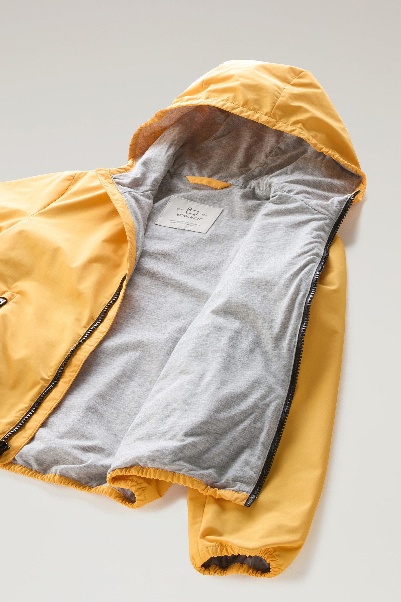 Boys' Ryker Hooded Jacket in Urban Touch Yellow photo 6 | Woolrich