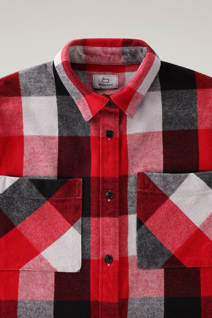 Buffalo Check Boyfriend Flannel Shirt Red photo 2 | Woolrich