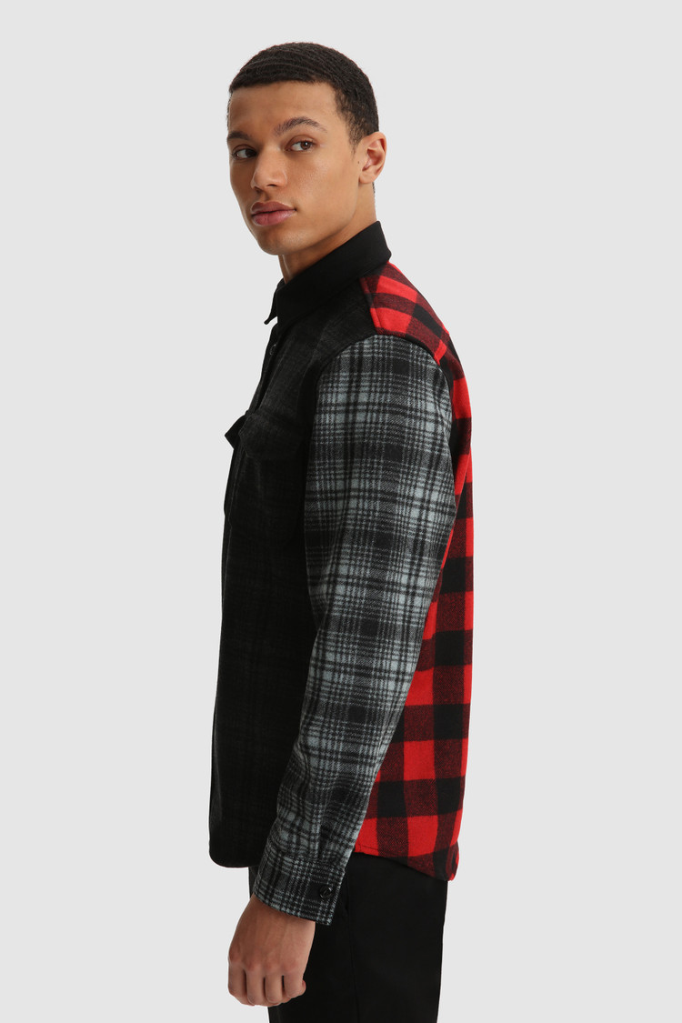 Alaskan Melton Shirt in recycled Italian wool