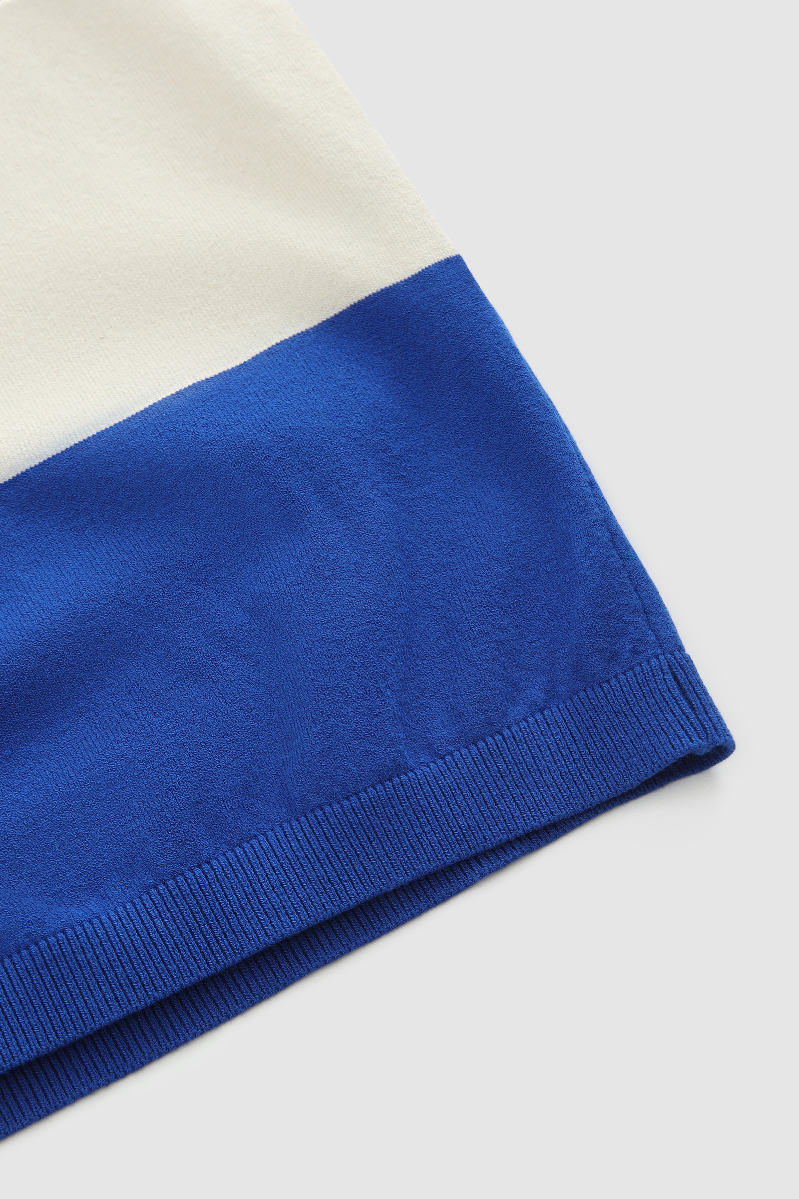 Jersey de cuello redondo con manga 3/4 azul photo 7 | Woolrich