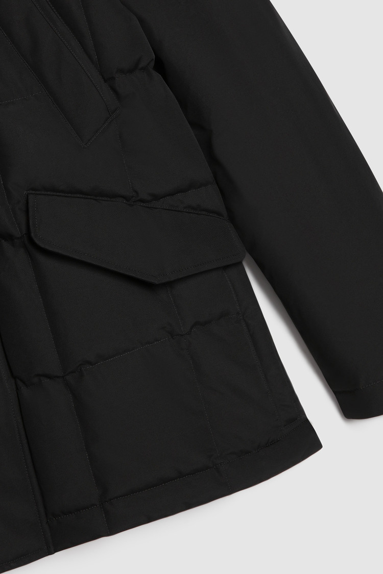 Wattierte Feldjacke Blizzard mit verdecktem Verschluss