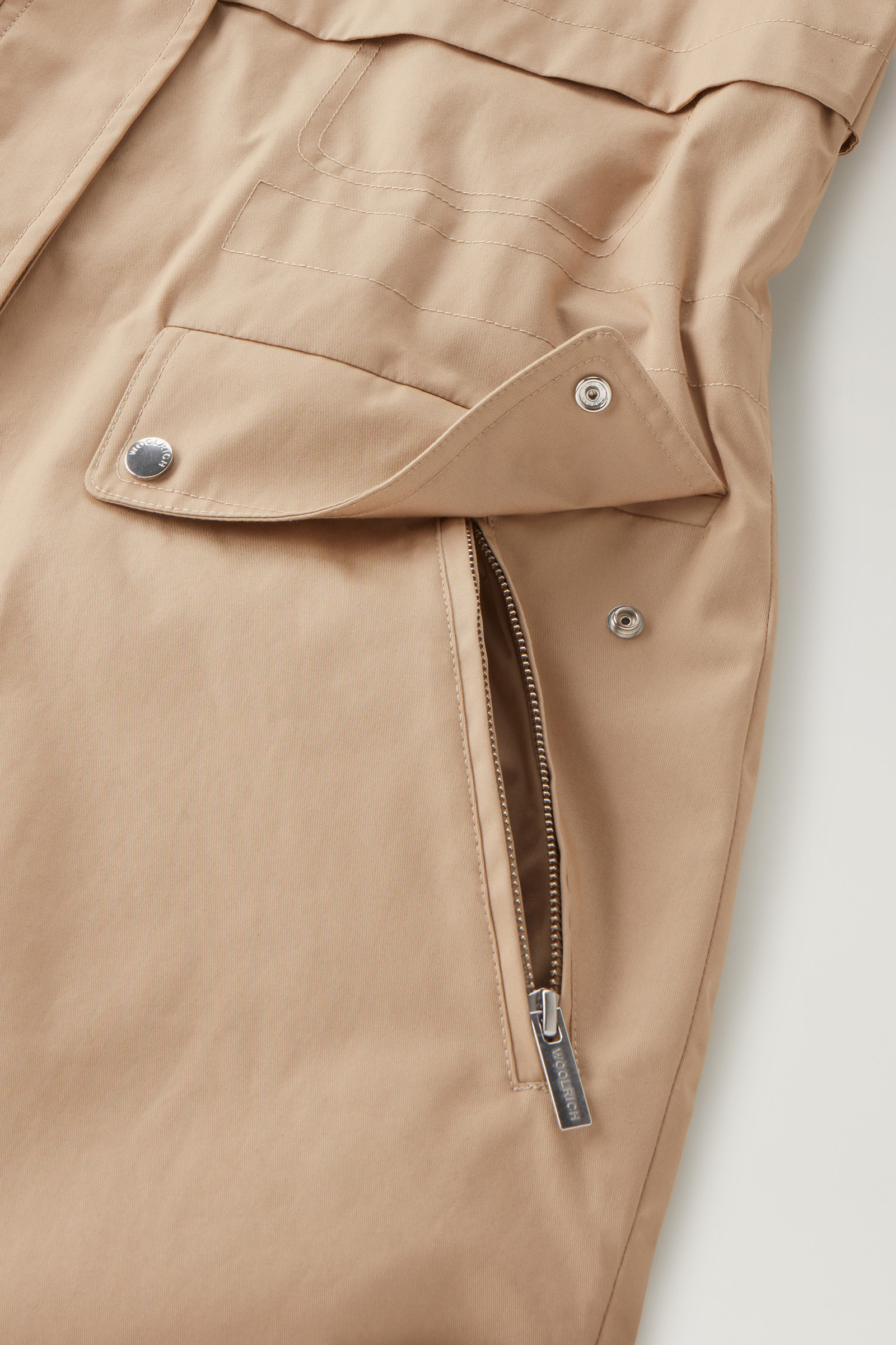 Havice Summer Parka en pur coton beige photo 9 | Woolrich