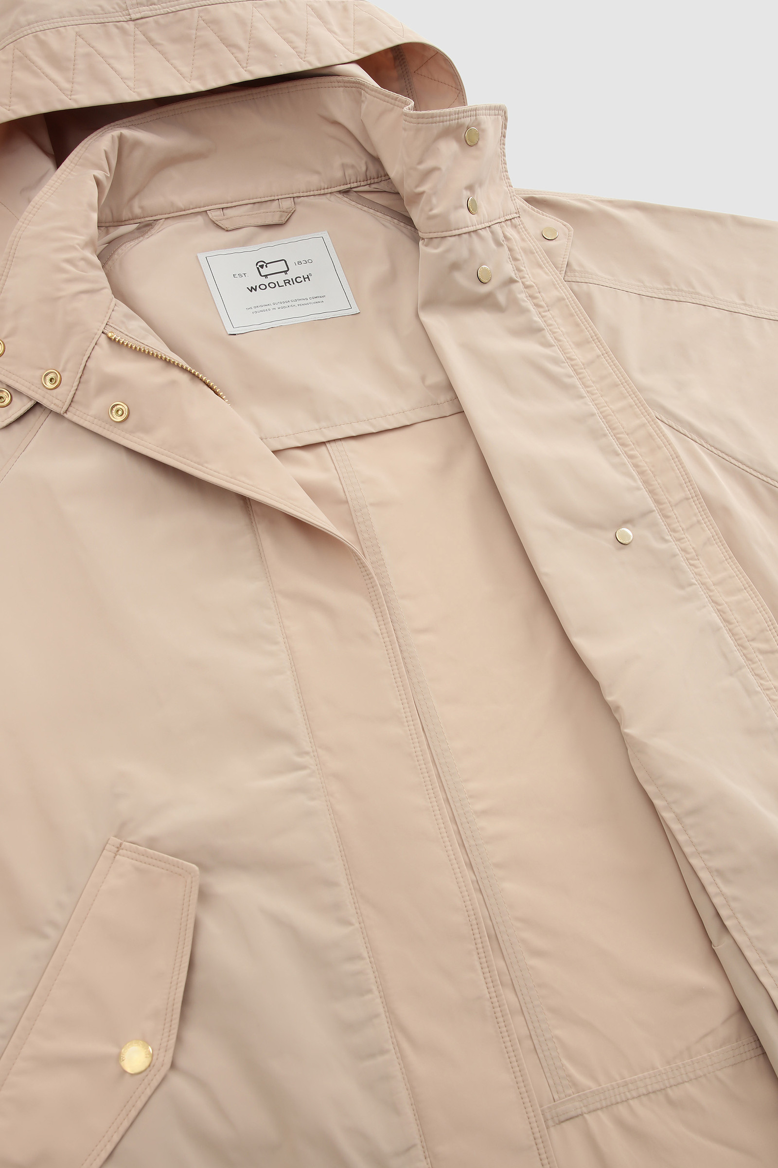 City Anorak with Detachable Hood Beige photo 11 | Woolrich