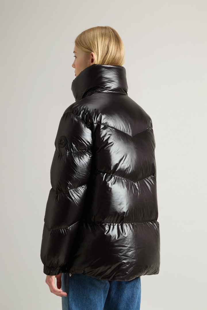 Aliquippa Down Jacket in Glossy Nylon Black photo 3 | Woolrich