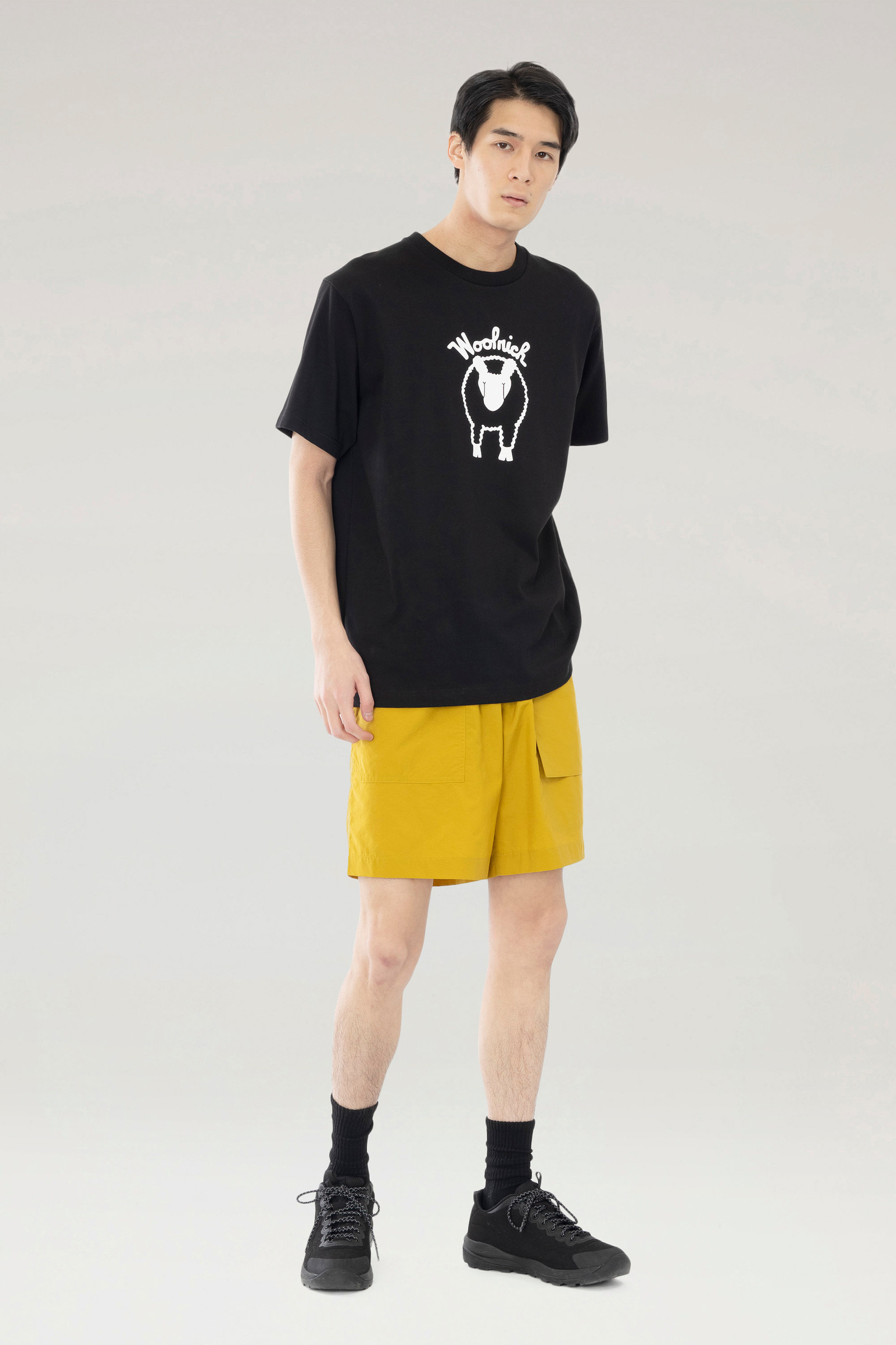 Sheep T-shirt in Pure Cotton Black photo 3 | Woolrich