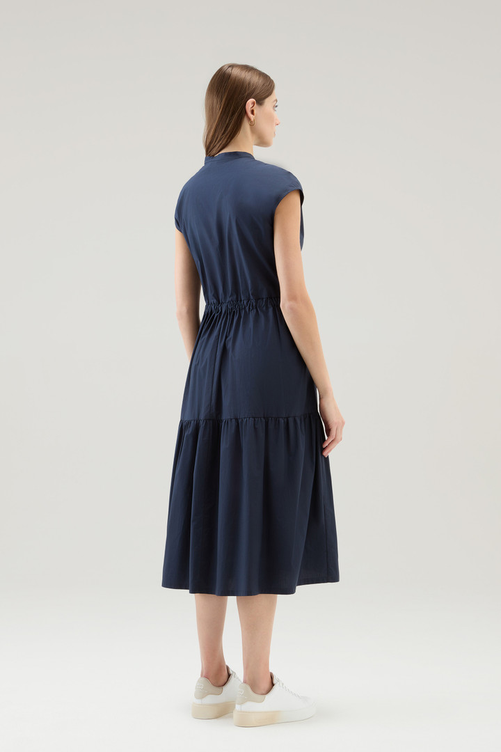 POPLIN LONG DRESS Blue photo 2 | Woolrich