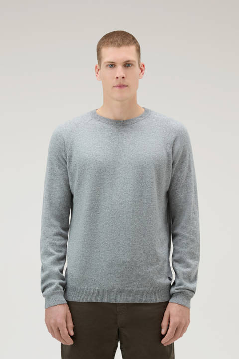 Luxe Crewneck Sweater in Pure Cashmere Gray | Woolrich