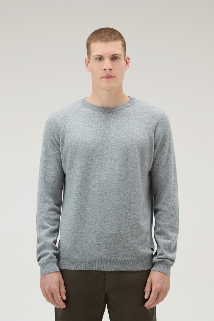 Luxe Crewneck Sweater in Pure Cashmere Gray photo 1 | Woolrich