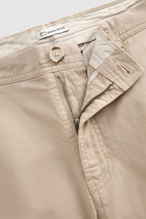 Garment-Dyed Cargo Shorts Beige photo 2 | Woolrich