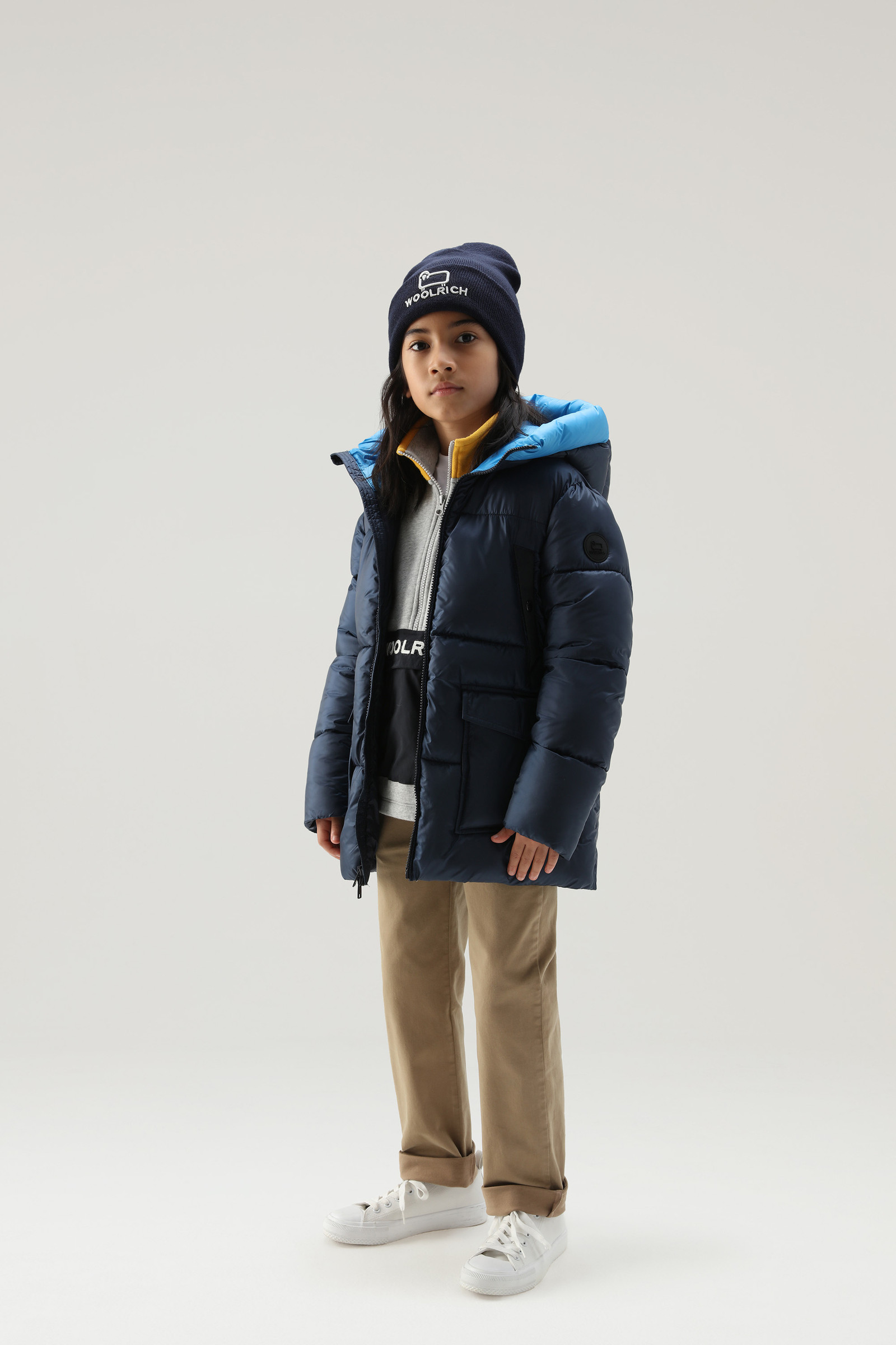 Sundance Parka pour garçon en Ripstop recyclé bleu photo 2 | Woolrich