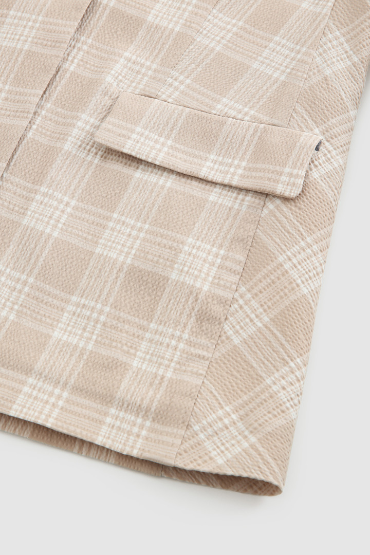 Blazer en coton seersucker beige photo 8 | Woolrich
