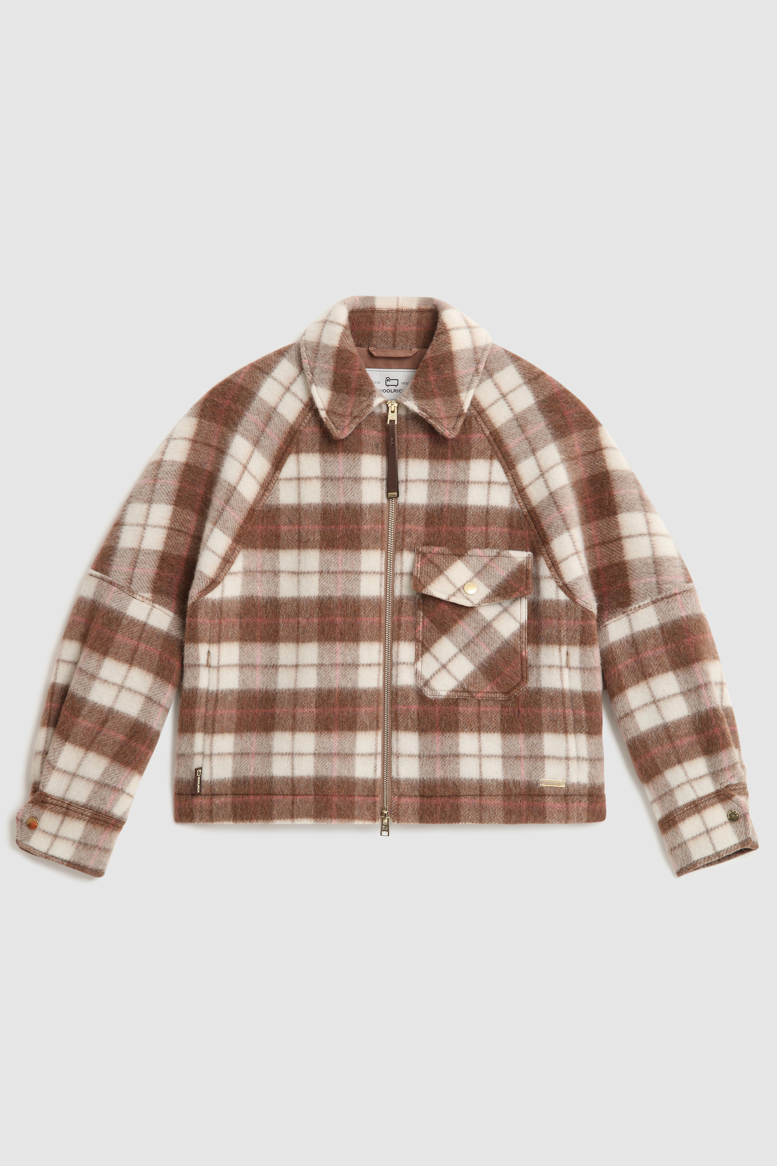 Cozy Wool Overshirt Brown photo 7 | Woolrich