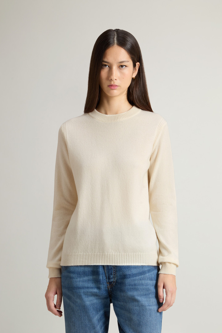 Jersey de cachemira pura con cuello barco Blanco photo 1 | Woolrich