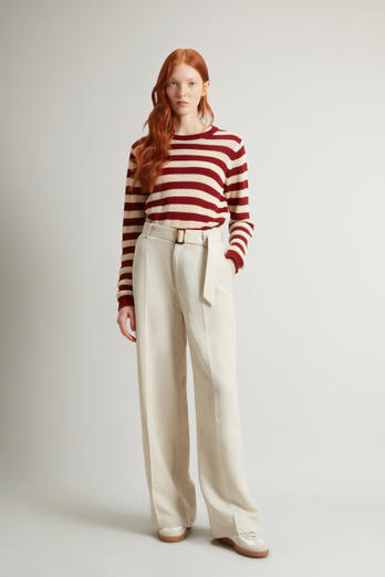 Garment-Dyed Linen-Blend Pants Beige | Woolrich