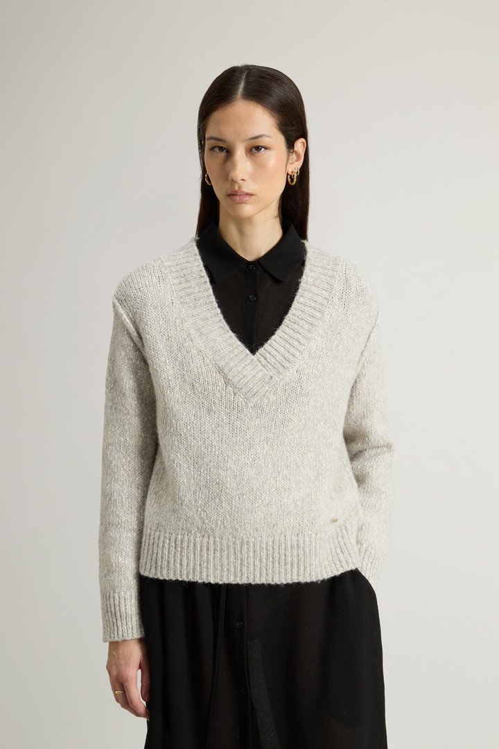 Pullover aus Baumwoll-Alpaka-Wollmischung Grau photo 1 | Woolrich