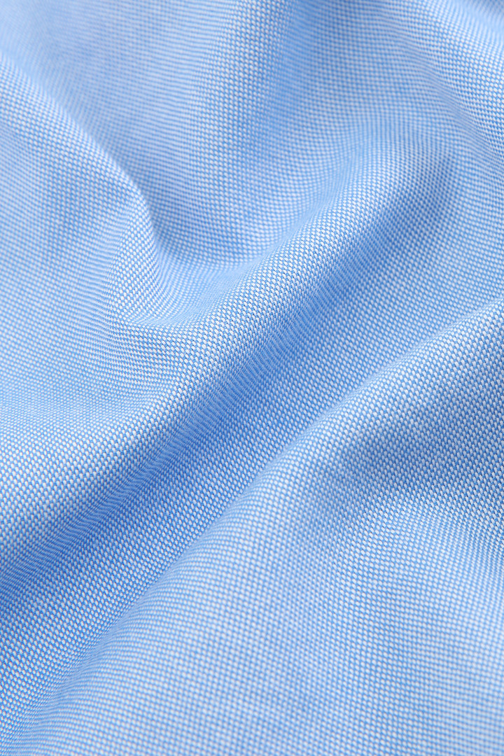 Boy's Button-Down Oxford Cotton Shirt Blue photo 7 | Woolrich