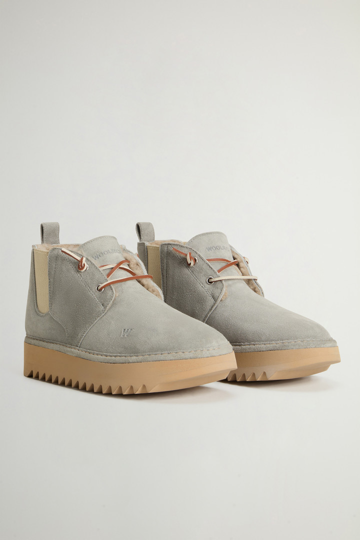 Hugger Ankle Boots in Suede Gray photo 2 | Woolrich