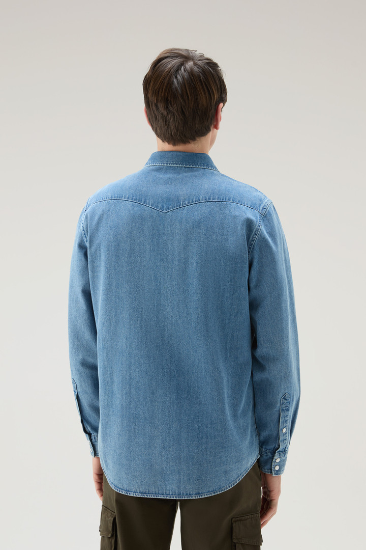 Denim Shirt in Pure Cotton Blue photo 3 | Woolrich