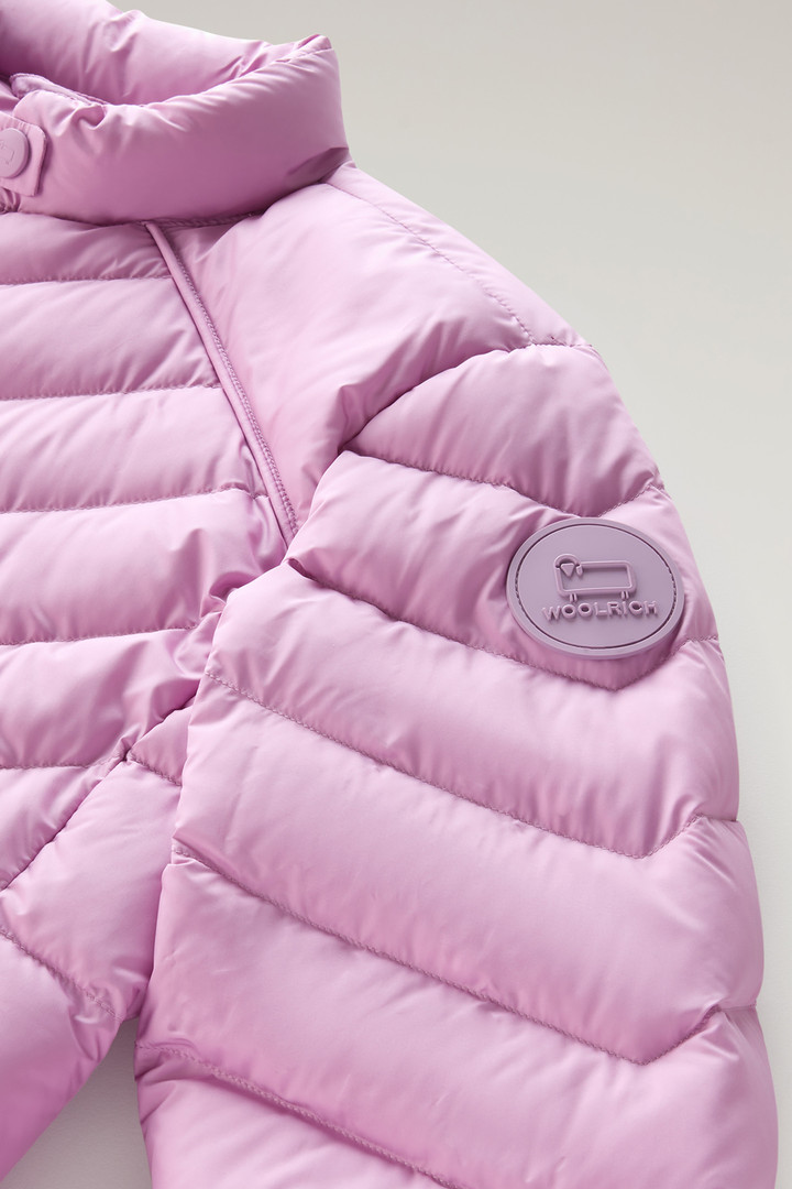 Short Padded Jacket with Chevron Quilting Pink photo 7 | Woolrich