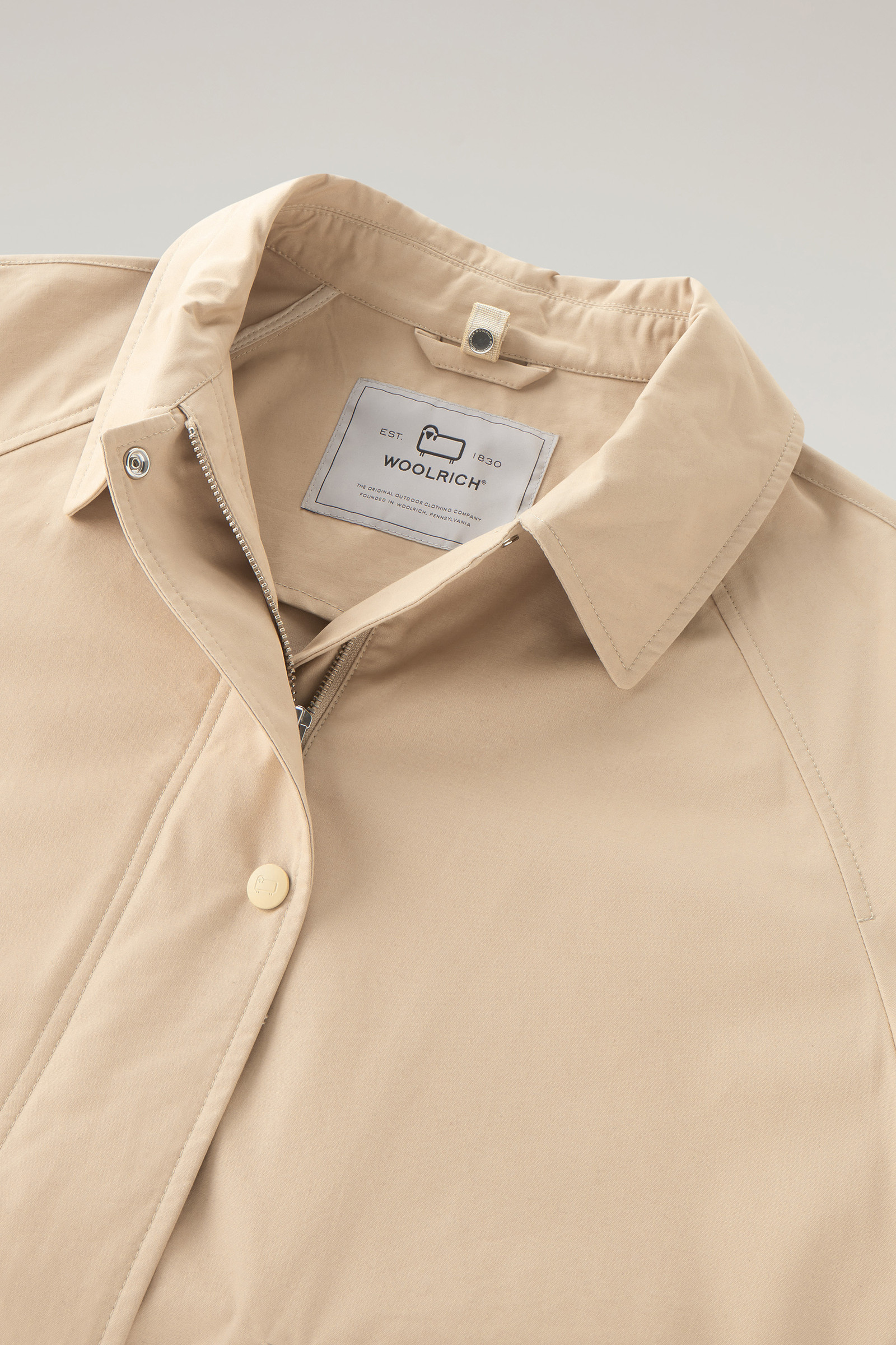 3-in-1 Sideline Parka in Soft Byrd Cotton with Detachable Padded Vest Beige photo 8 | Woolrich