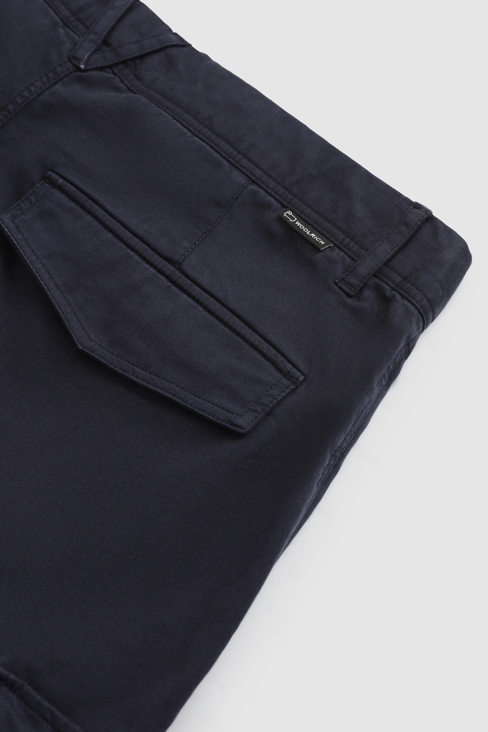 Stretch Garment-Dyed Cotton Cargo Pant Blue photo 7 | Woolrich