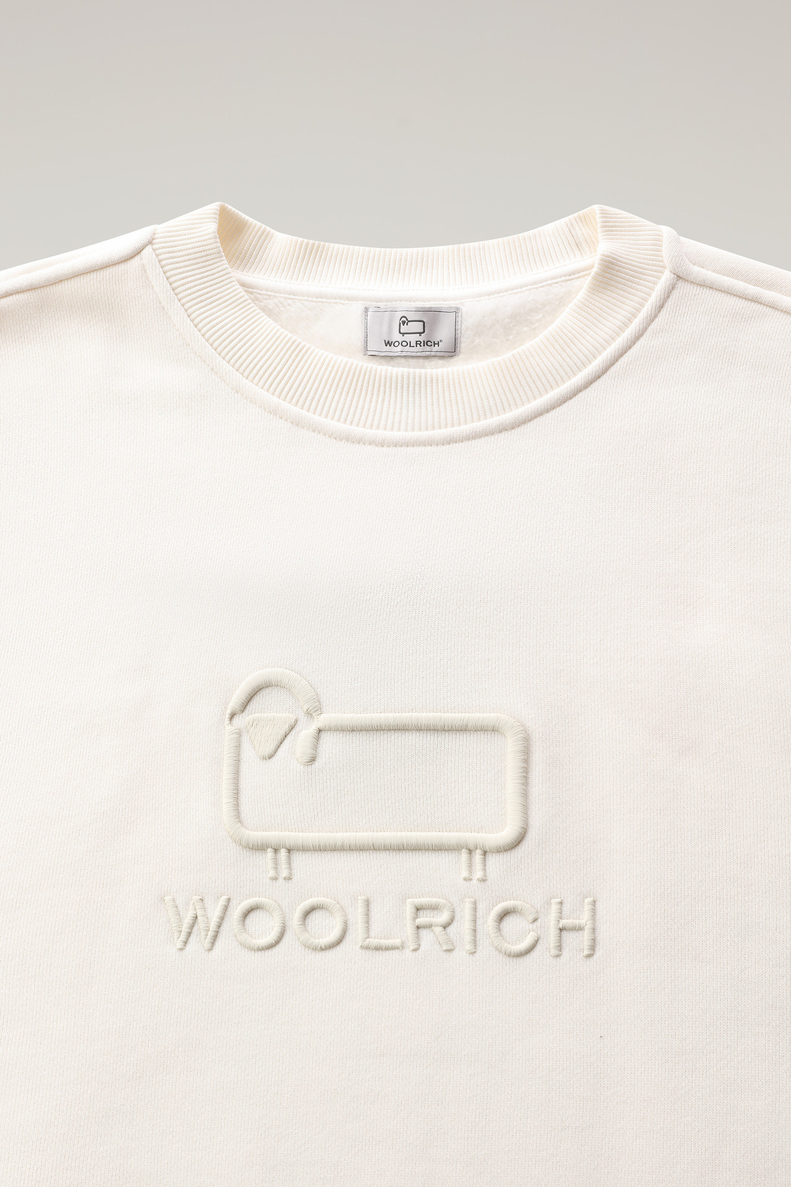 Classic Fleece Crewneck with Embroidered Logo photo 7 | Woolrich