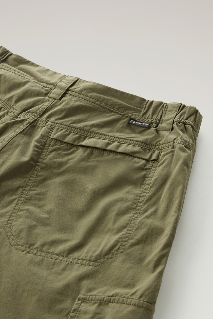 Cargo Pants in Pure Cotton Gabardine Green photo 7 | Woolrich